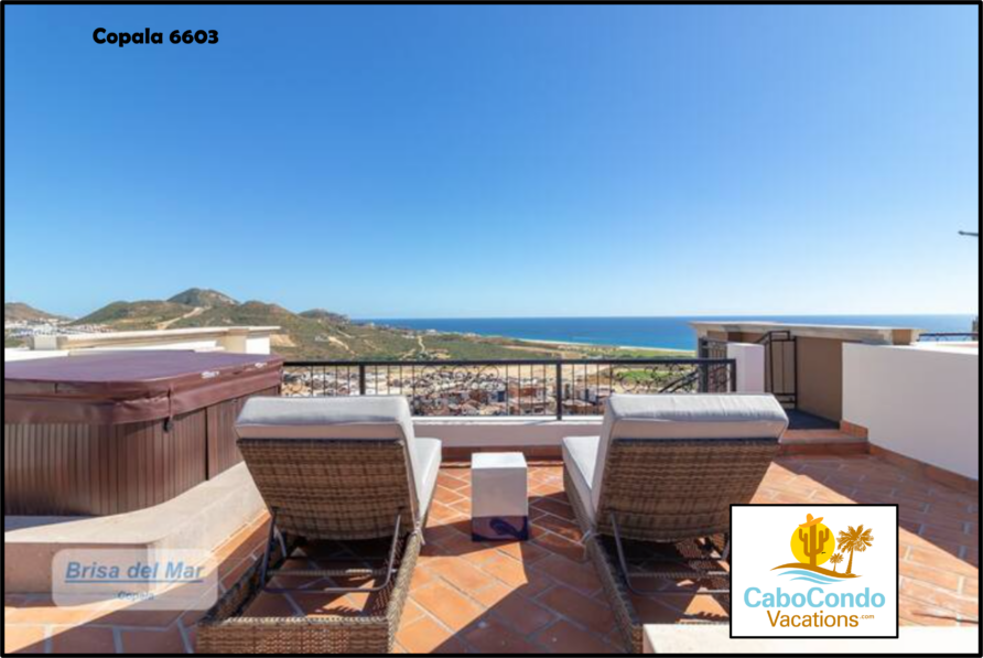 Copala 6603-6604: Quivira-Luxury 4BR Condo, 2 Rooftop Fire Pit/Hot Tub, Ocean View, 7 Resorts, Golf