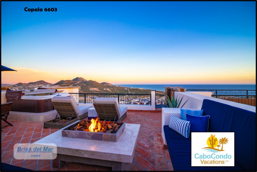 Copala 6603: Quivira-Luxury 2BR Condo, Rooftop FirePit/Hot Tub, OceanView, 7 Resorts, Golf