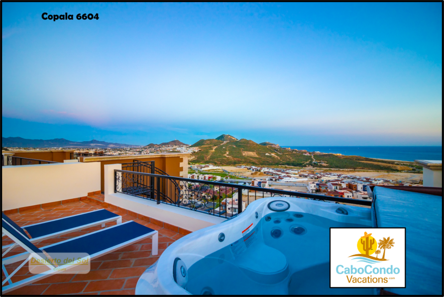 Copala 6604: Quivira-Luxury 2BR Condo, Rooftop FirePit/Hot Tub, OceanView, 7 Resorts, Golf