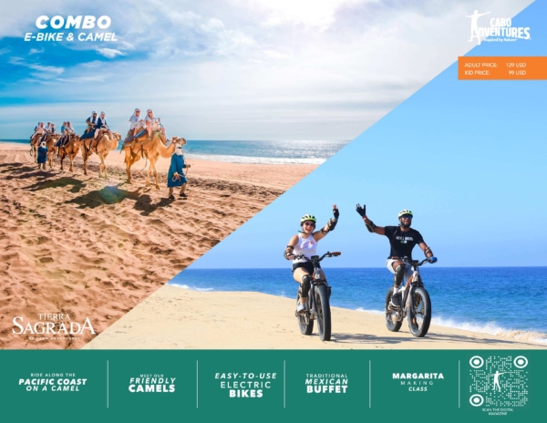 Combo Camel + EBike Tour + Mexican Buffet - Adult