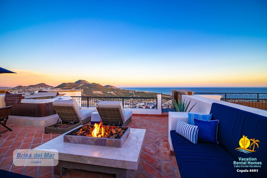 Copala 6603: Quivira-Luxury 2BR Condo, Rooftop FirePit/Hot Tub, Ocean View, Golf!